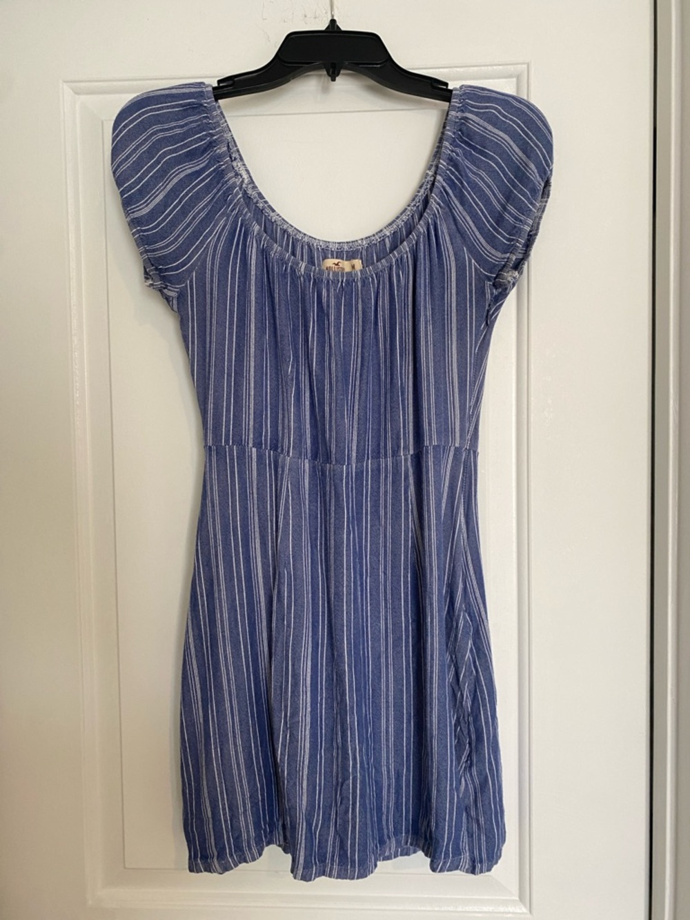 Hollister Blue and White Striped Mini Dress
